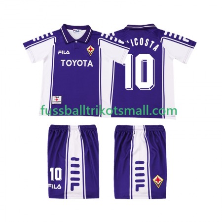 Fußballtrikots ACF Fiorentina RUI COSTA 10 1999 2000 Retro Kinder Kurzarm Heimtrikotsatz kaufen